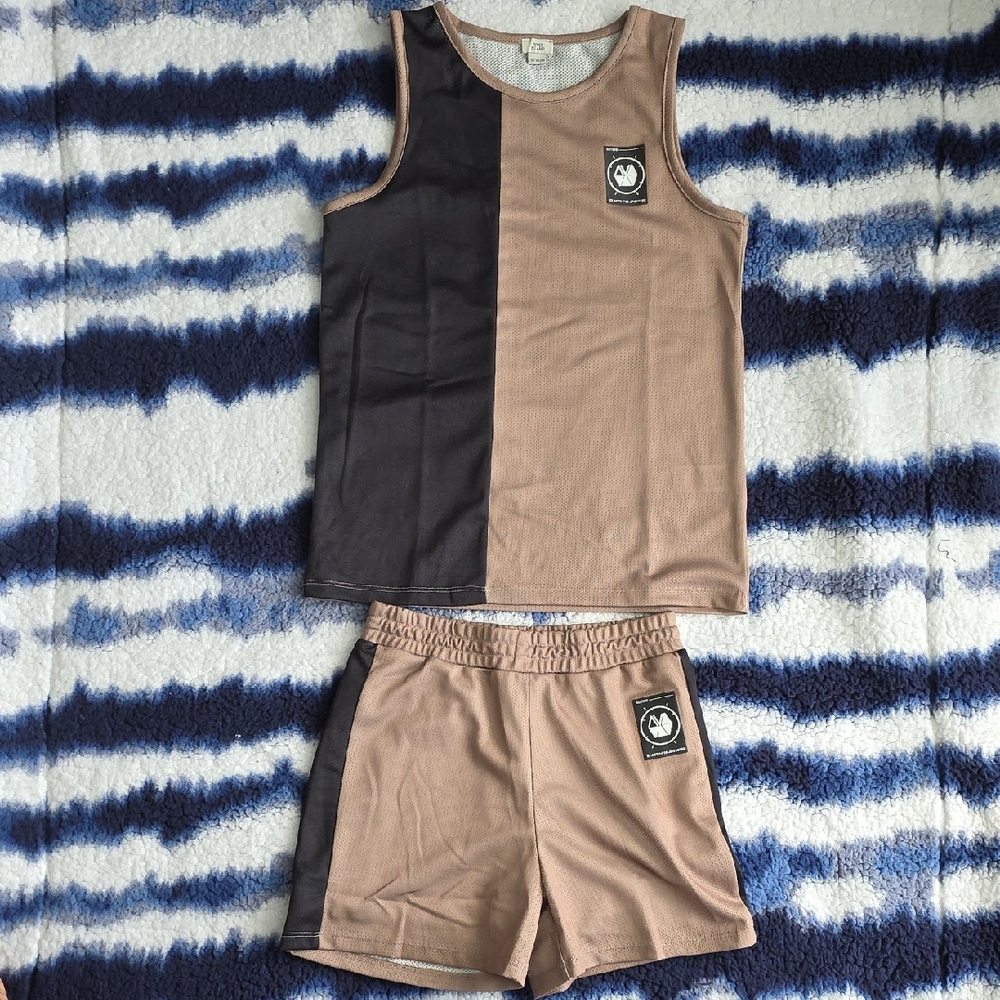 River Island Kids Matching Set in Black and Tan